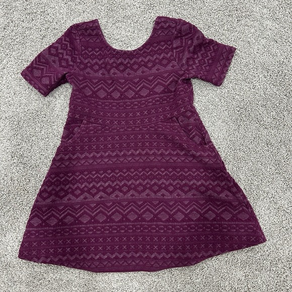 Gymboree Other - Gymboree Girls Size 5 Short‎ Sleeve Dress with pockets Purple Maroon EUC